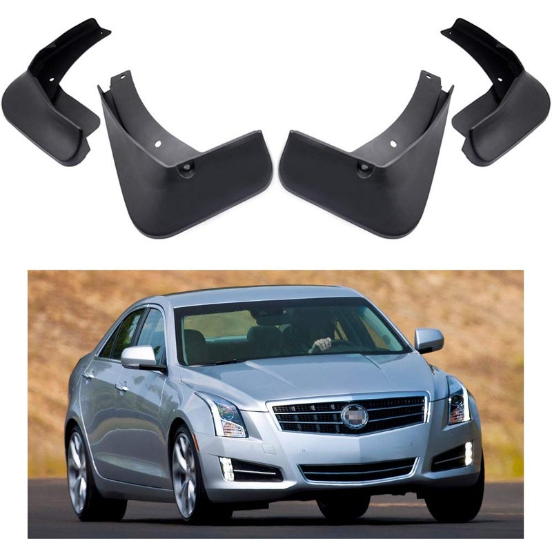 MOERTIFEI Car Mudguard Fender Mud Flaps Splash Guards Compatible with Cadillac ATS 2013 2014 2015 2016 2017 2018 - Image 1